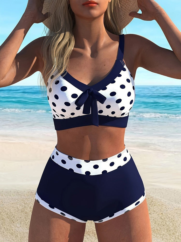 Retro Polka Wave Bikini