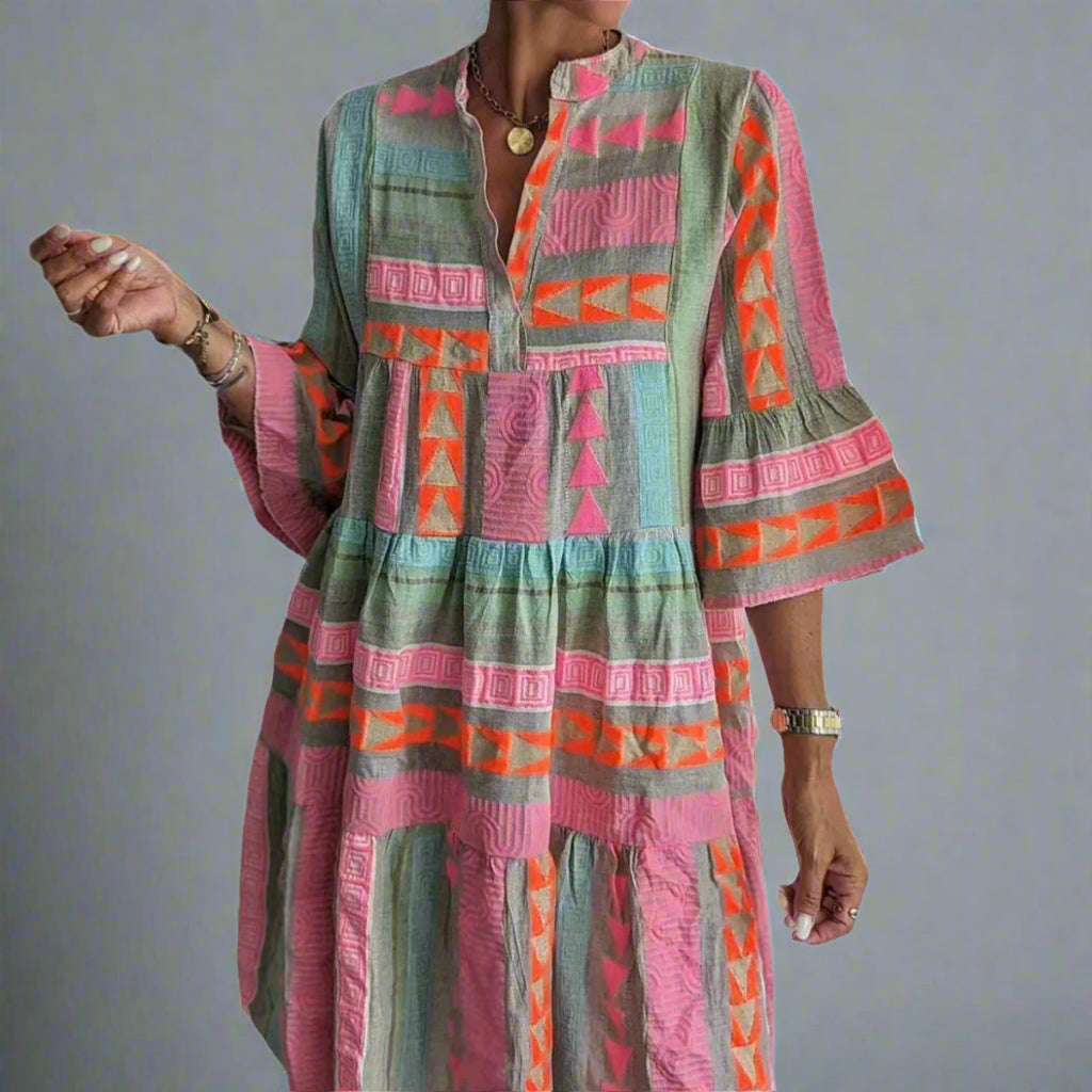 Boho Sunset Tunic Dress
