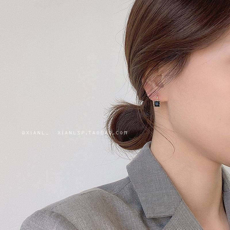 Midnight Onyx Drop Earrings