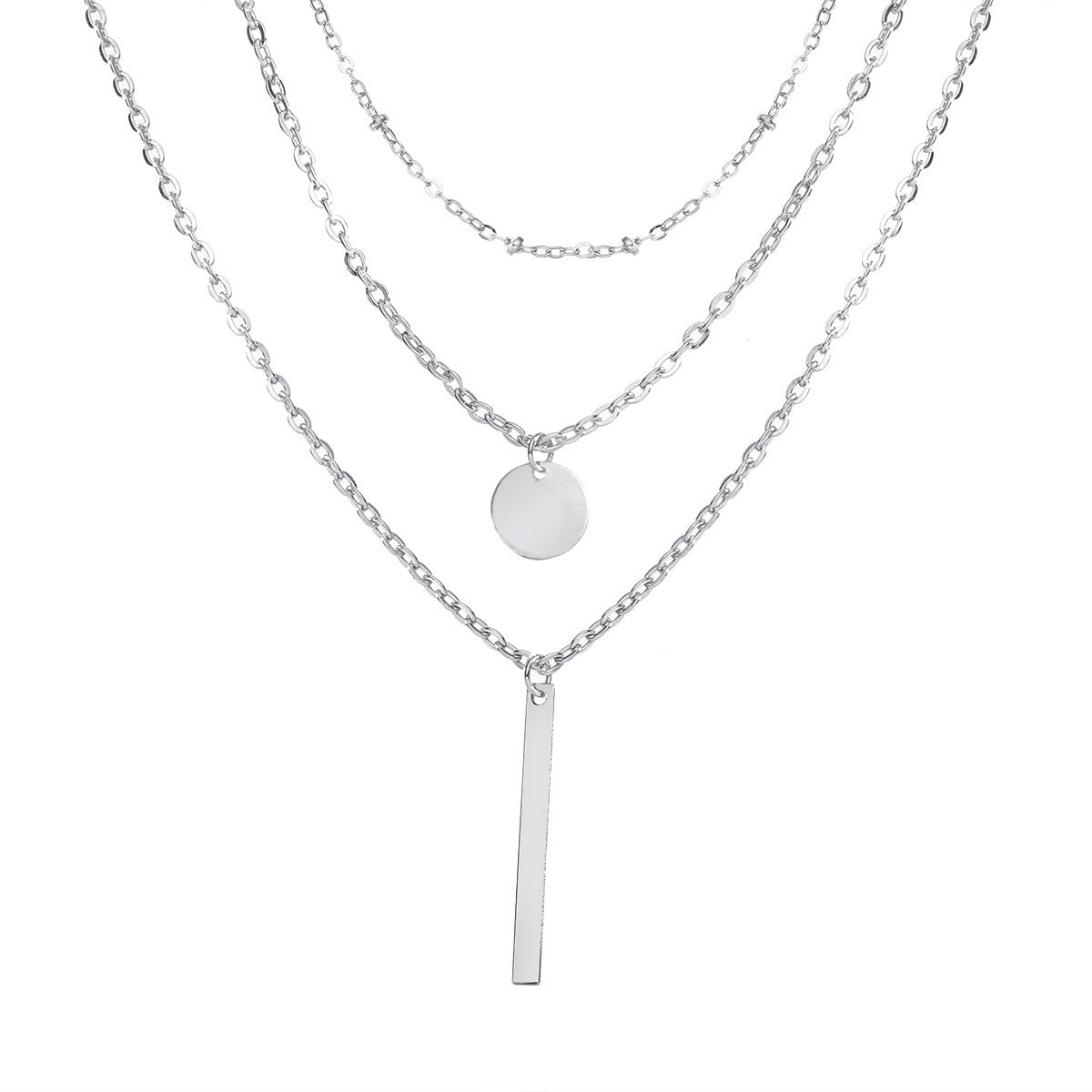 Minimalist Triple-Layer Necklace