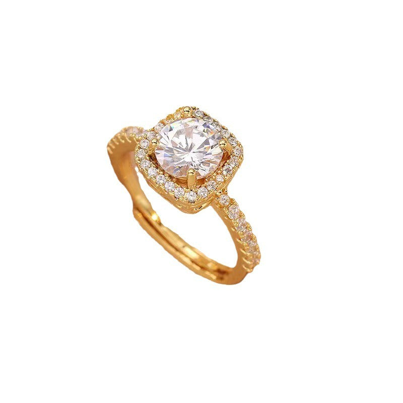 Classic Halo Cushion-Cut Ring