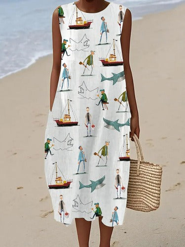 Women’s Sleeveless Midi Dress #2
