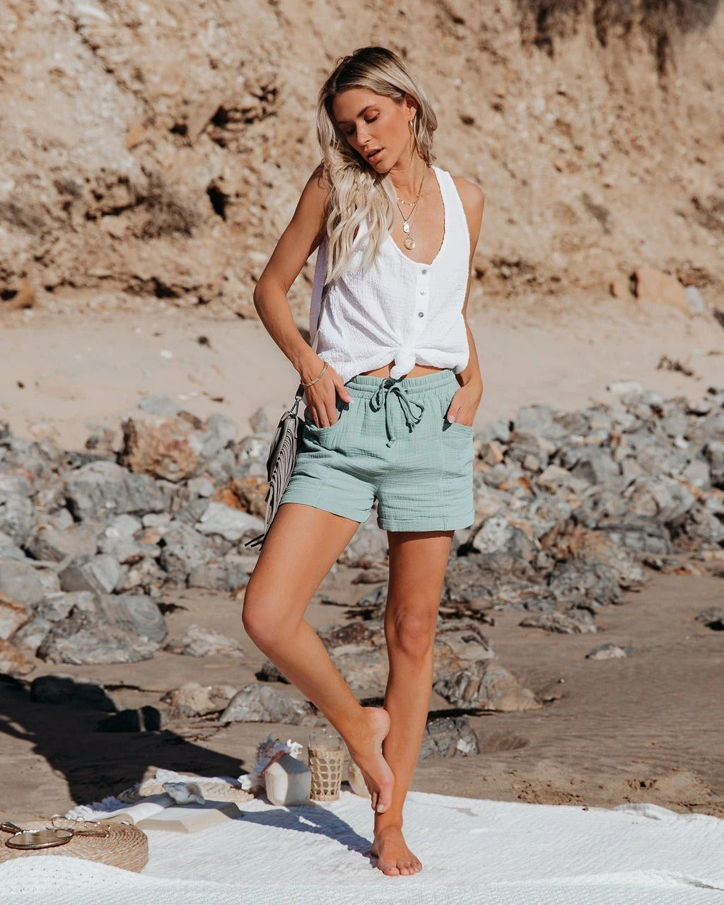 Women’s Cotton Drawstring Shorts