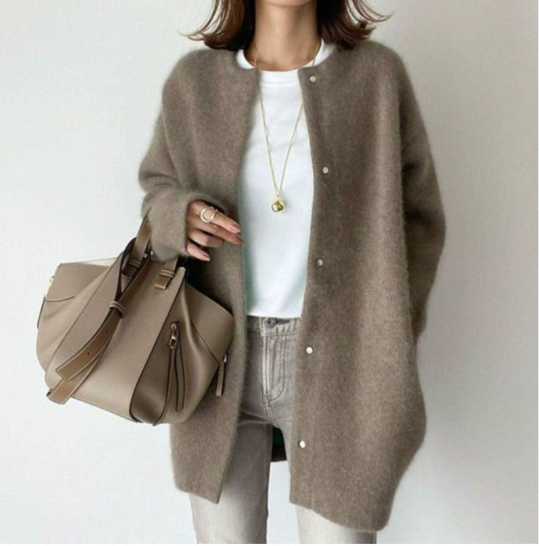 Sand Mist Wool Cardigan