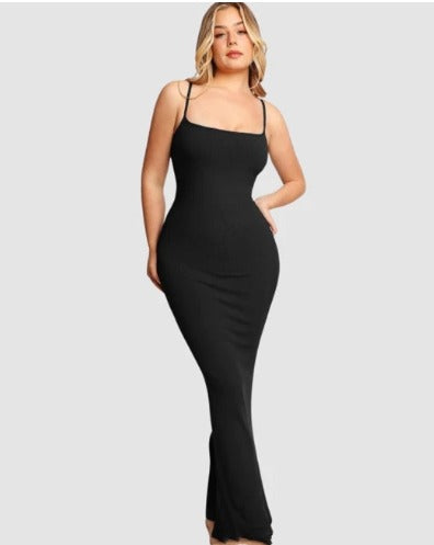 Sable Ribbed Bodycon Maxi