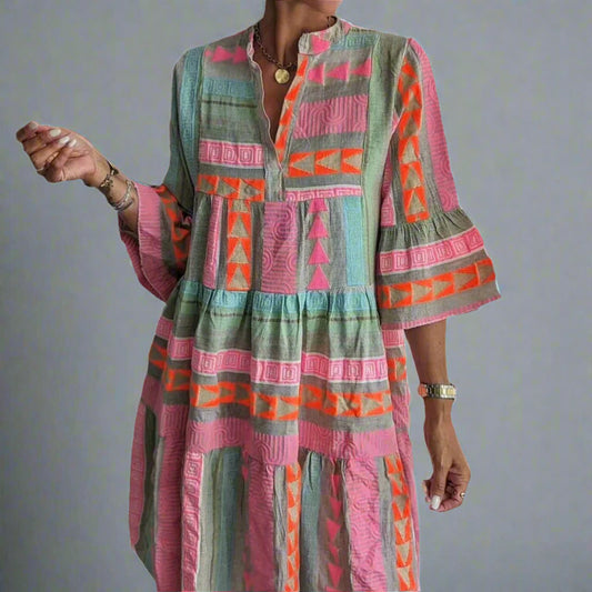 Boho Sunset Tunic Dress