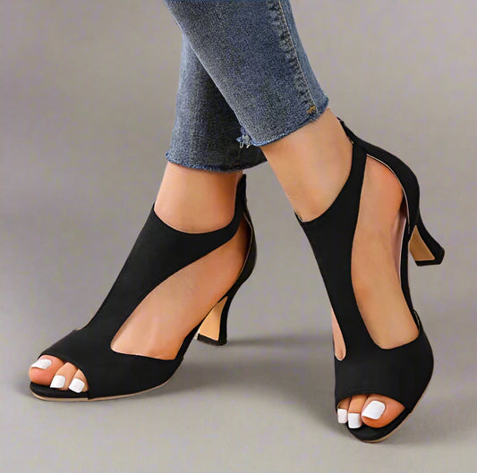Midnight Cutout Heels