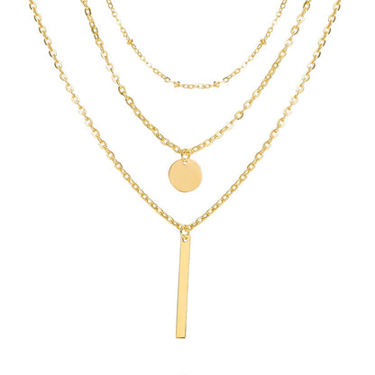 Minimalist Triple-Layer Necklace