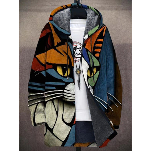 Feline Artistry Sherpa Hoodie