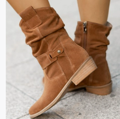 Sahara Suede Slouch Boots